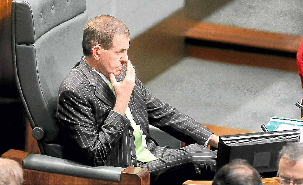 Peter Slipper watches proceedings during a division at question time, as Speaker. Peter Slipper watches proceedings during a division at question time, as Speaker.
